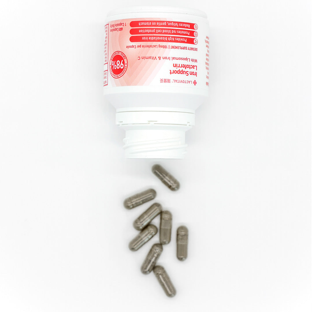 瑞營妥活血補鐵 | 乳鐵蛋白＋脂質體鐵 | 180 粒膠囊 (六個月套裝)