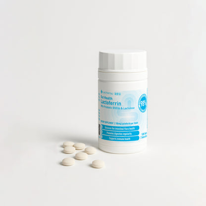 瑞營妥健腸配方 | 乳鐵蛋白、益生菌和乳果糖咀嚼片 | 360片(六個月套裝)